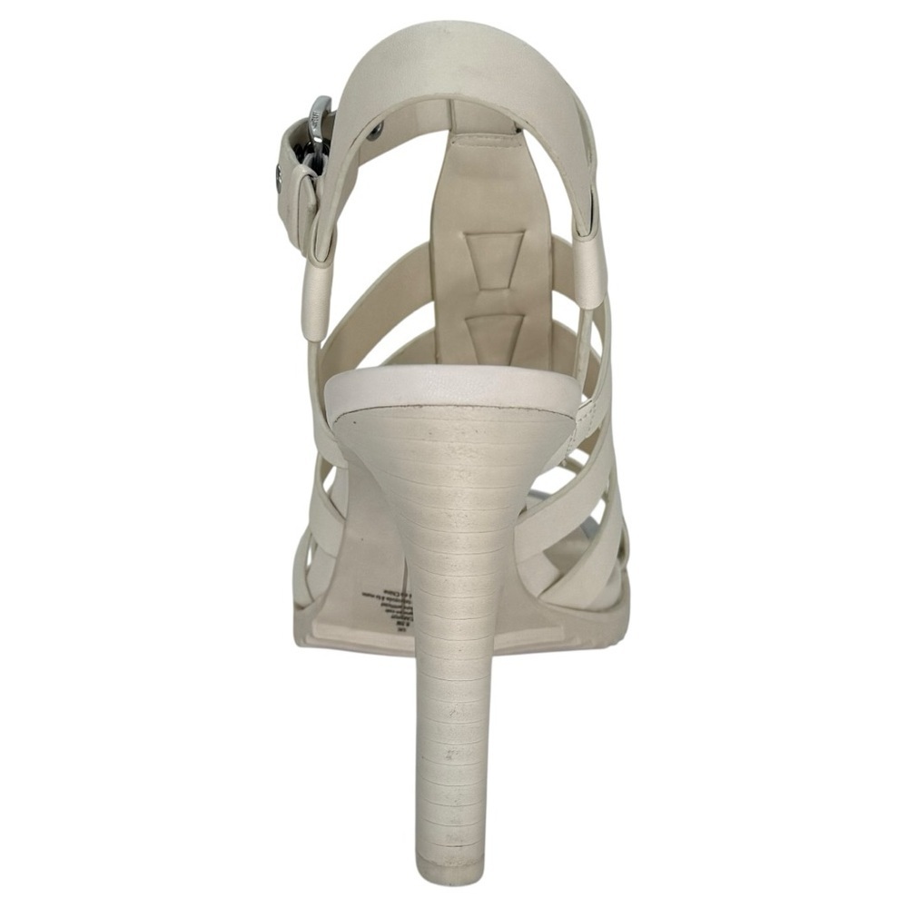 DKNY Bria Cream Leather Strappy Womens Heels Size 11M - Picture 5 of 14